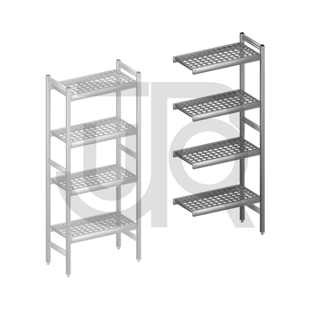 Hygiënische stelling H1685 x D360 | aanbouwset vak 660 mm-0