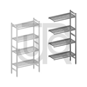 Hygiënische stelling H1685 x D360 | aanbouwset vak 780 mm-0