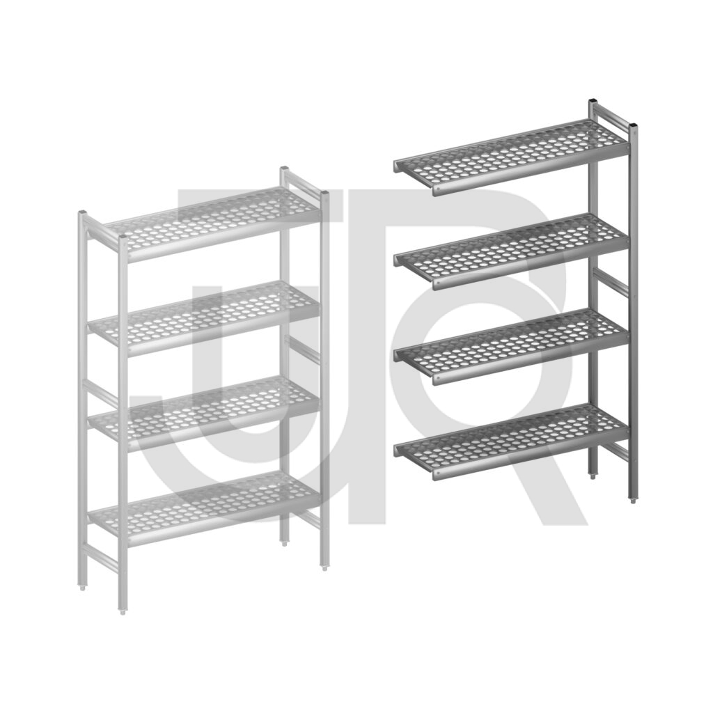 Hygiënische stelling H1685 x D360 | aanbouwset vak 960 mm-0