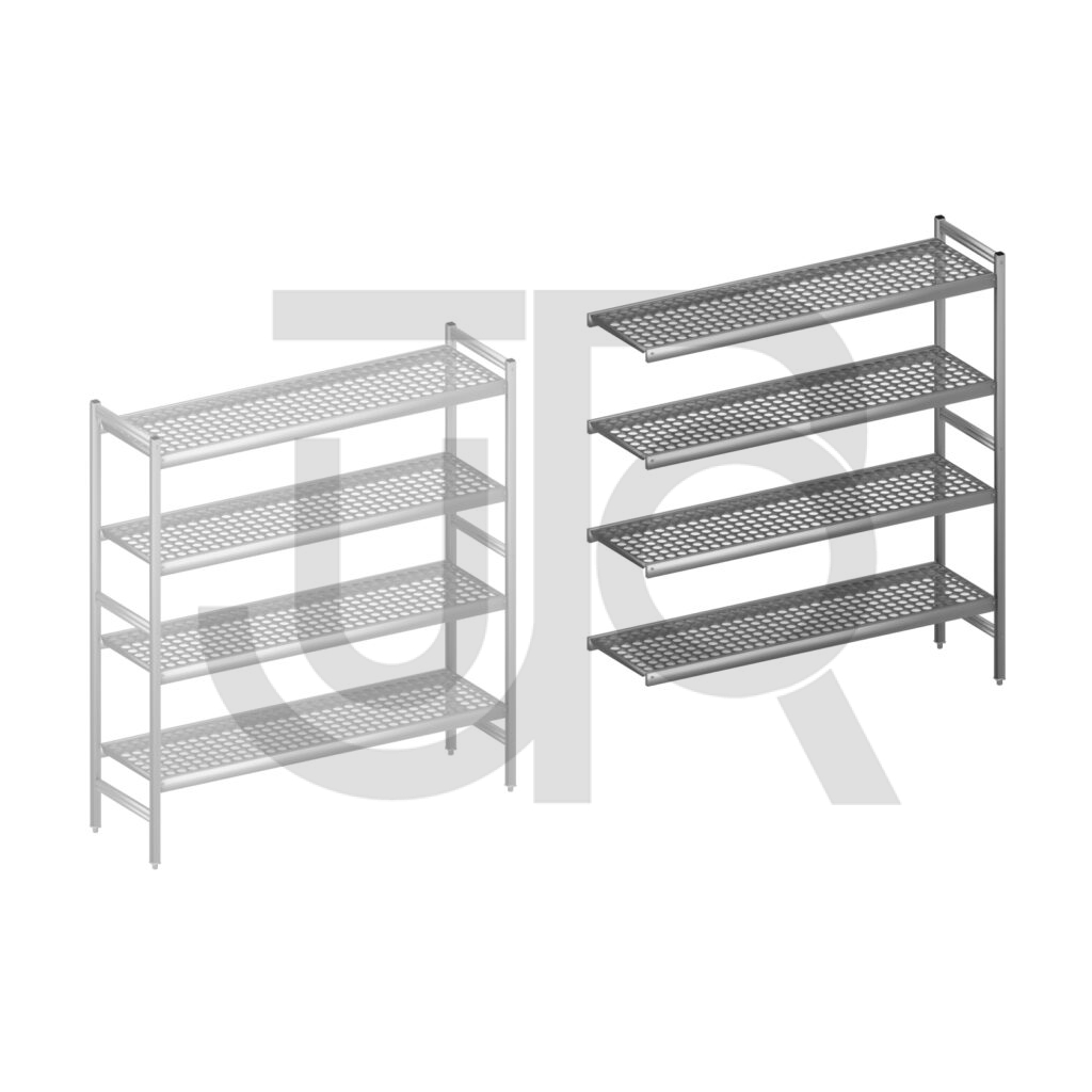 Hygiënische stelling H1685 x D460 | aanbouwset vak 1500 mm-0