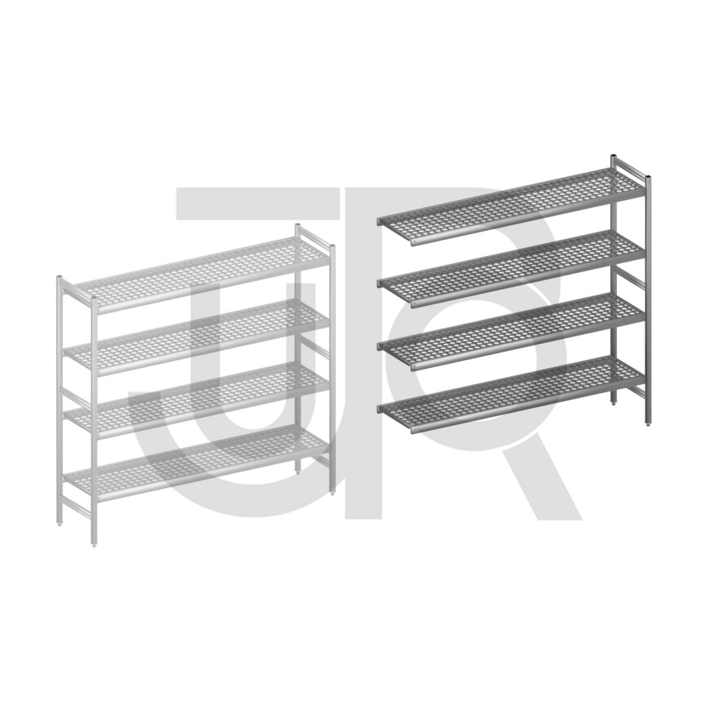 Hygiënische stelling H1685 x D460 | aanbouwset vak 1740 mm-0