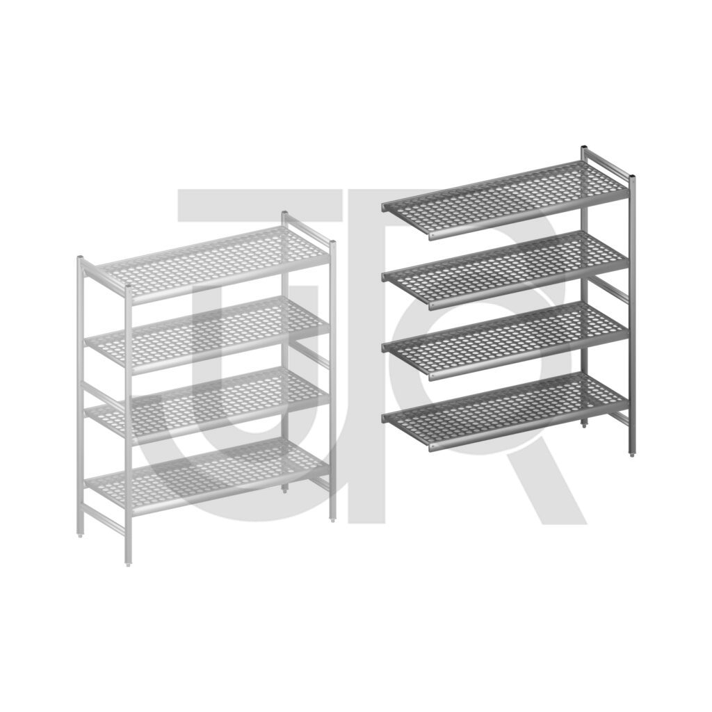 Hygiënische stelling H1685 x D560 | aanbouwset vak 1320 mm-0