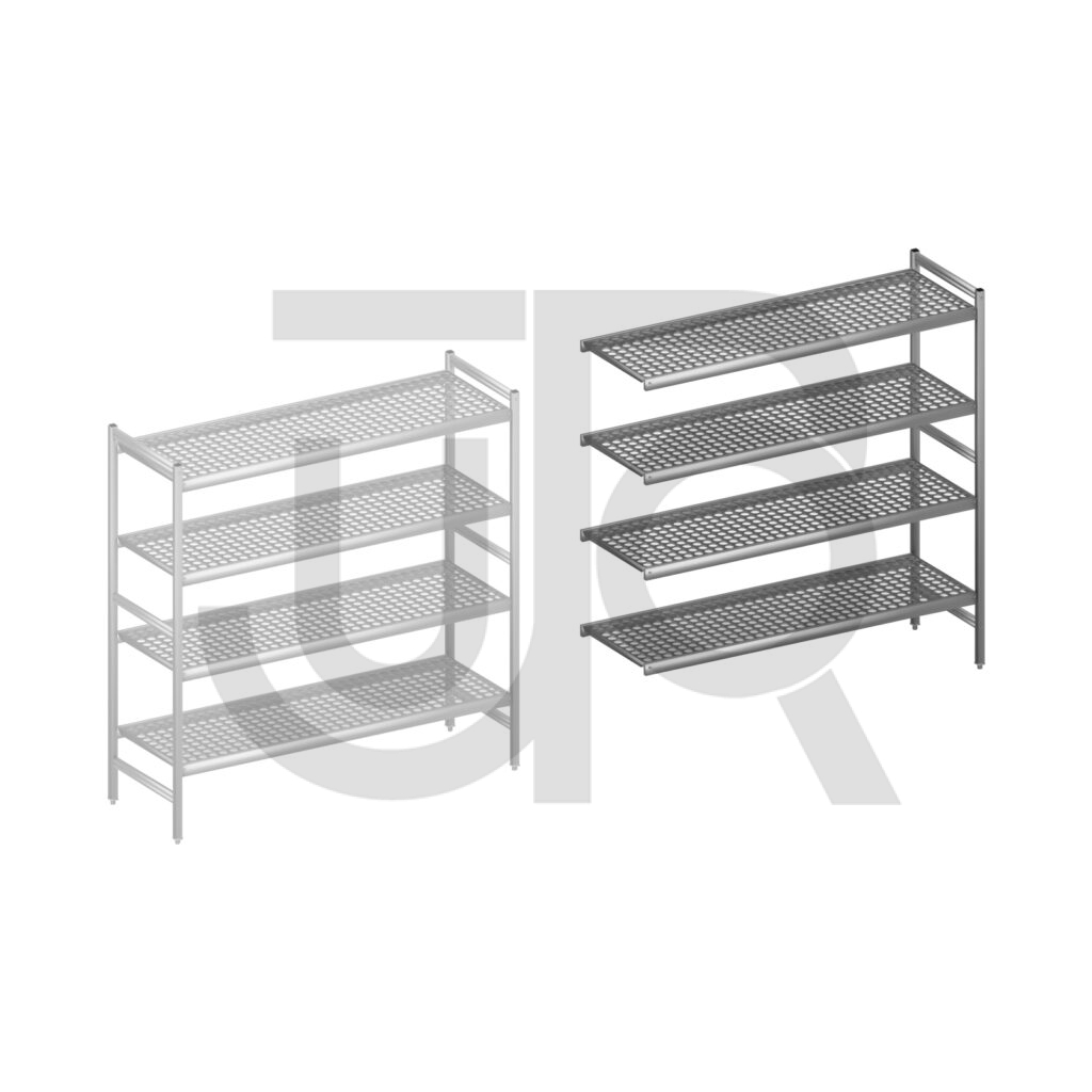 Hygiënische stelling H1685 x D560 | aanbouwset vak 1620 mm-0