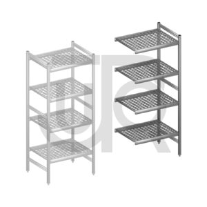 Hygiënische stelling H1685 x D560 | aanbouwset vak 660 mm-0