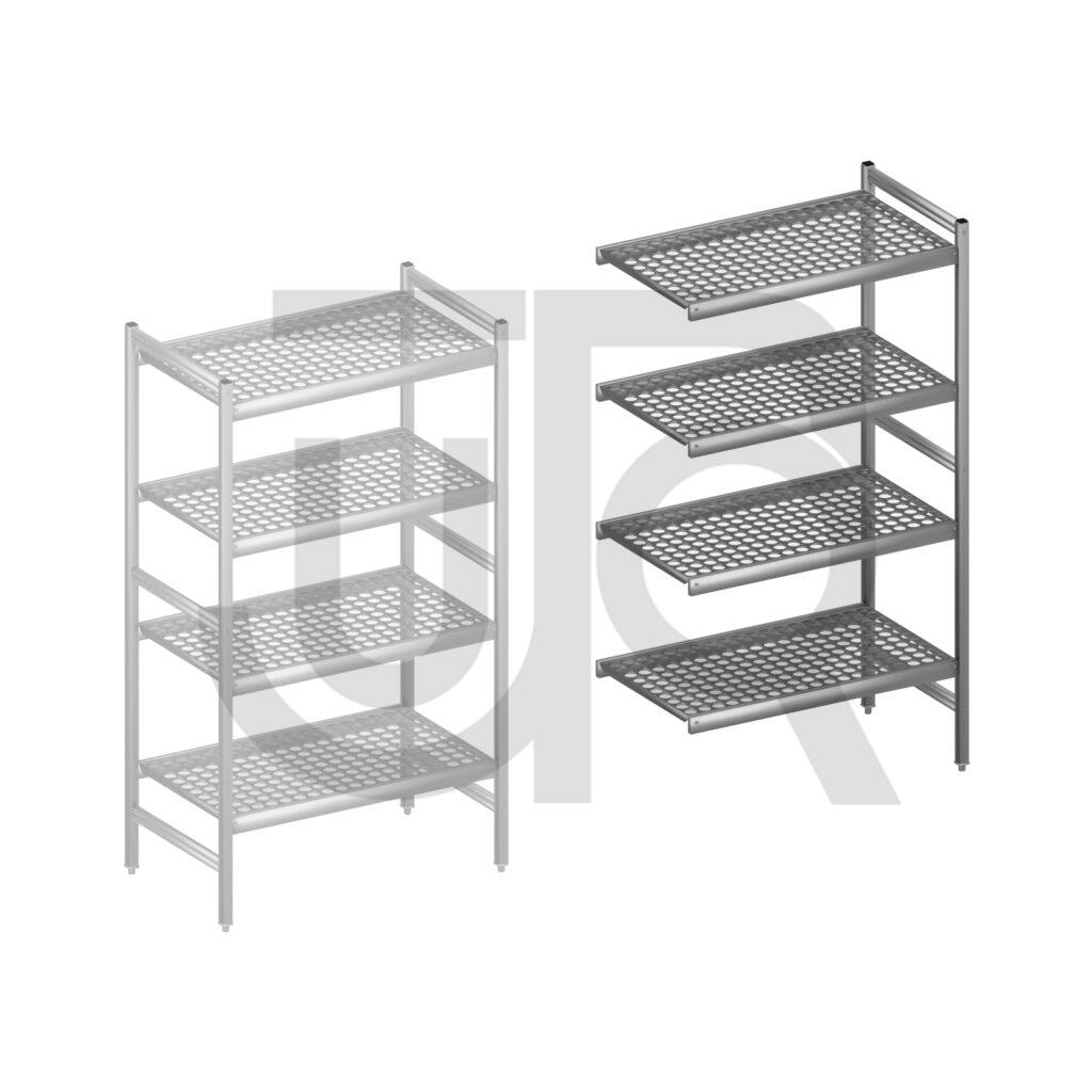 Hygiënische stelling H1685 x D560 | aanbouwset vak 900 mm-0