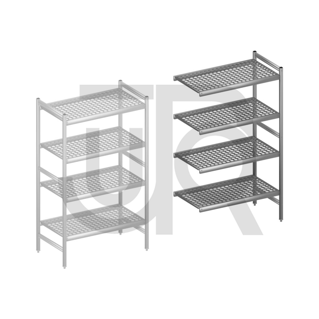 Hygiënische stelling H1685 x D560 | aanbouwset vak 960 mm-0