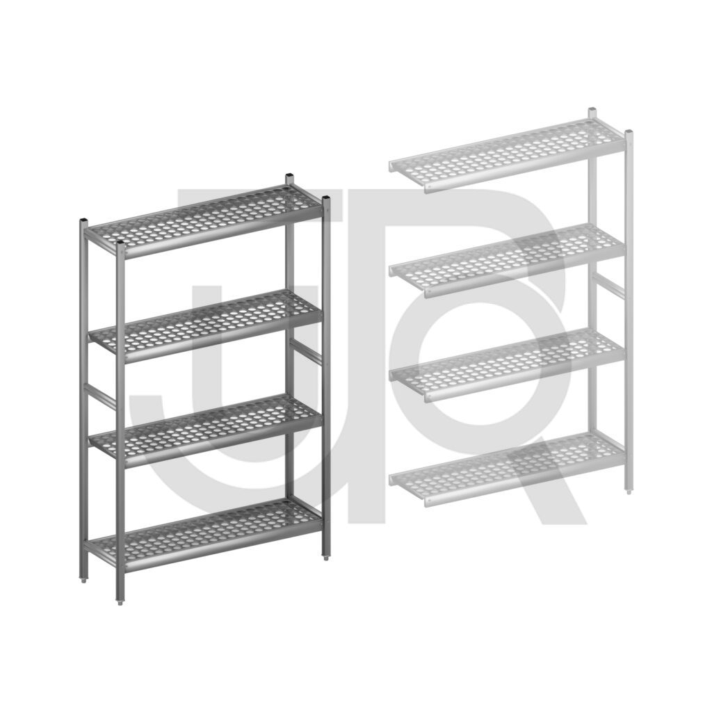 Hygiënische stelling H1800 x D360 | startset vak 1080 mm-0