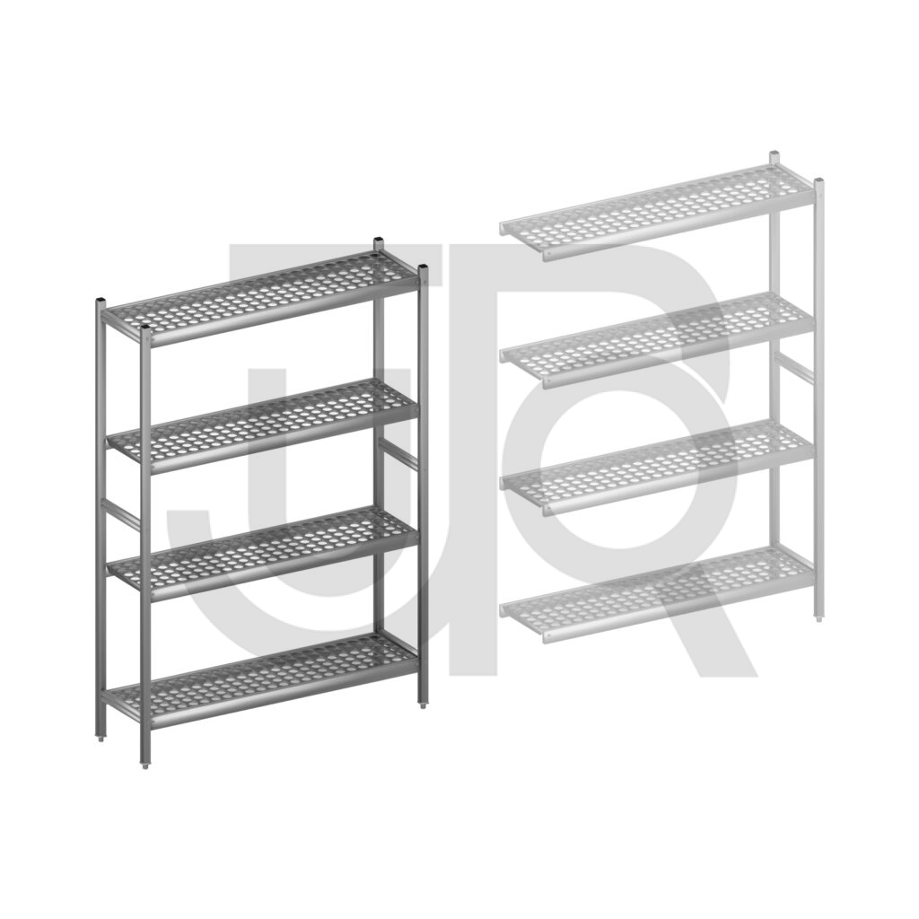 Hygiënische stelling H1800 x D360 | startset vak 1200 mm-0