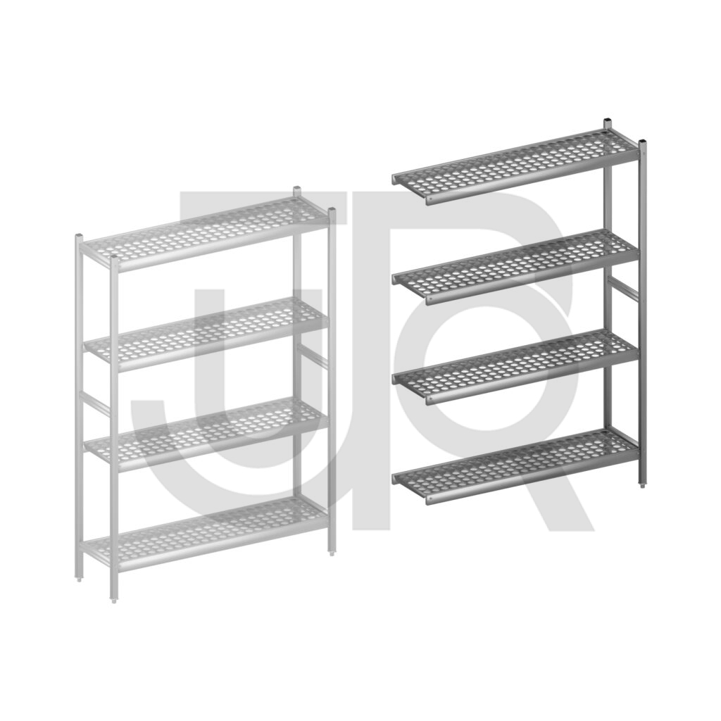 Hygiënische stelling H1800 x D360 | aanbouwset vak 1200 mm-0