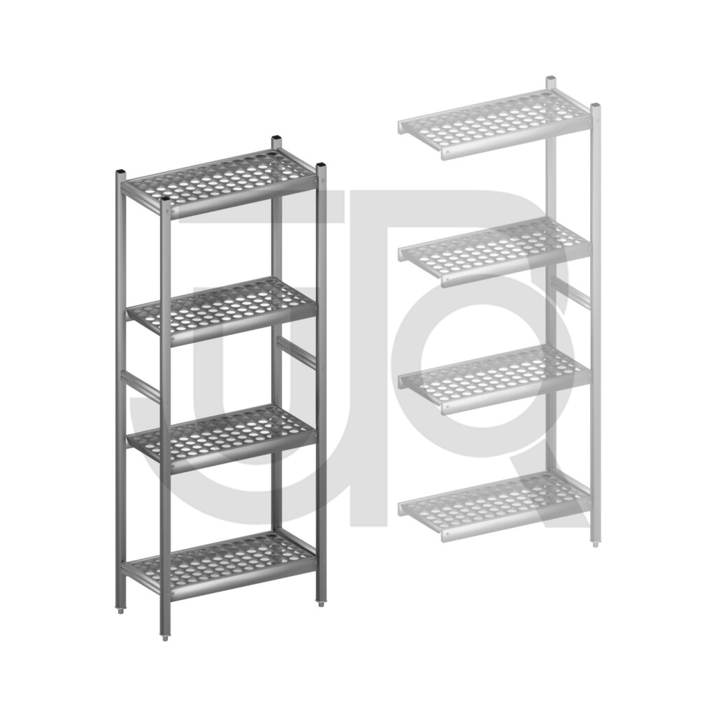 Hygiënische stelling H1800 x D360 | startset vak 660 mm-0