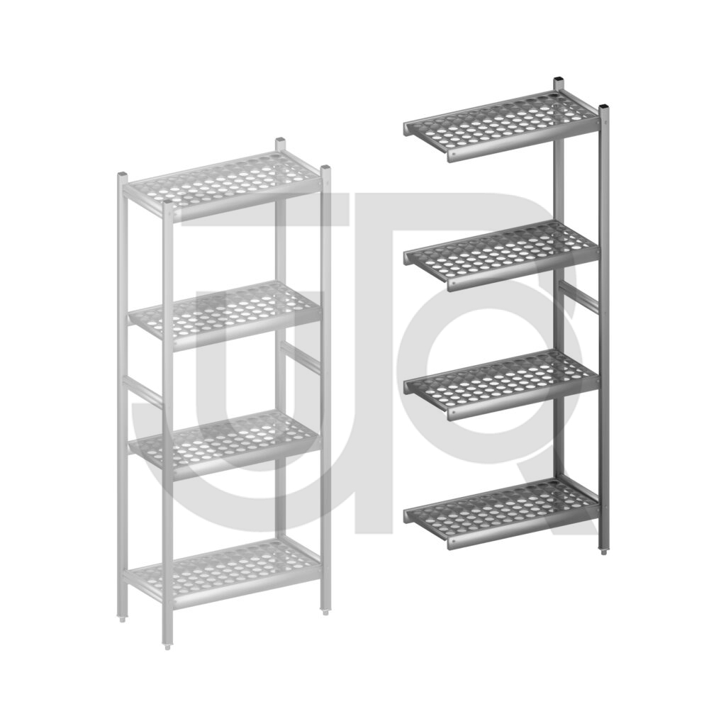 Hygiënische stelling H1800 x D360 | aanbouwset vak 660 mm-0