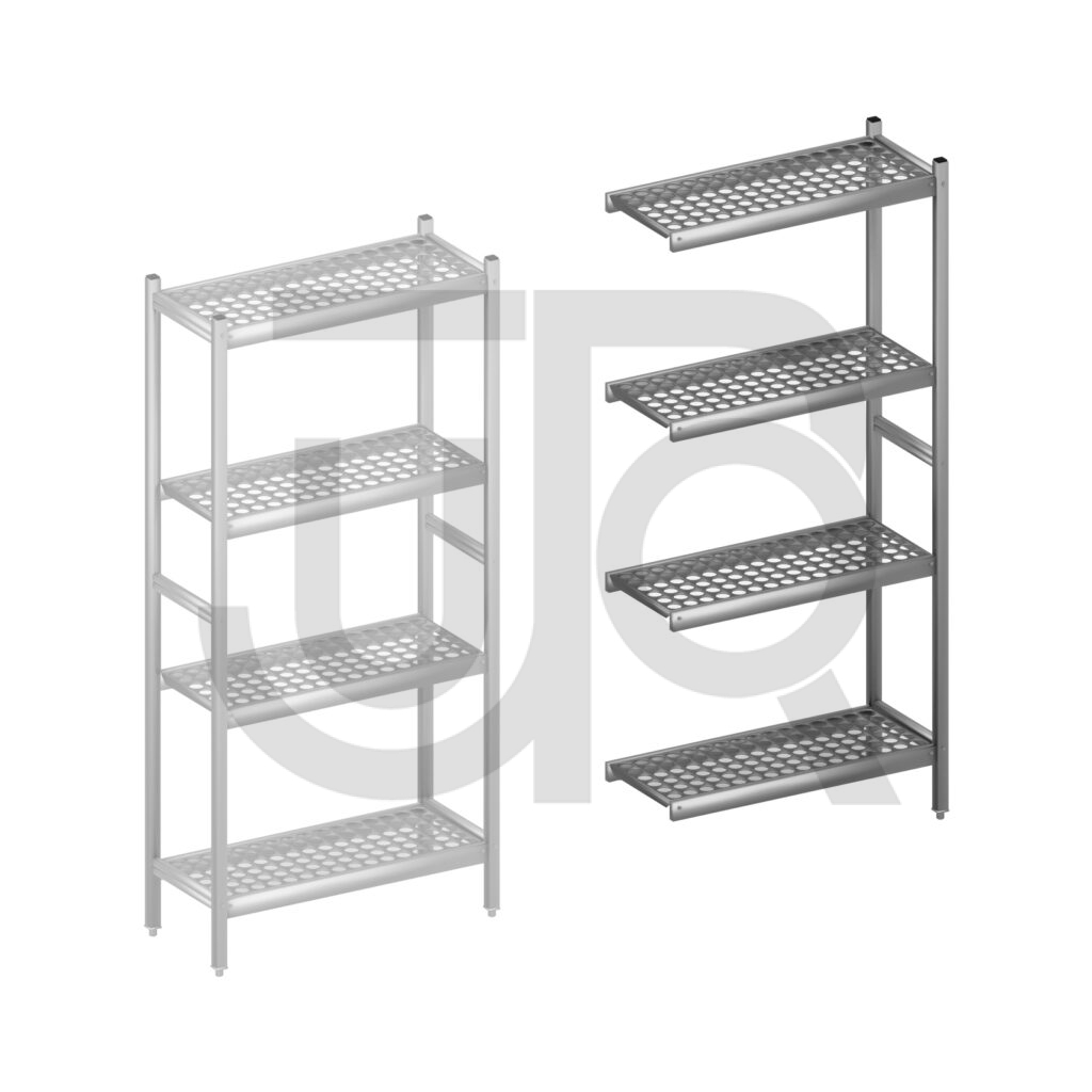 Hygiënische stelling H1800 x D360 | aanbouwset vak 780 mm-0