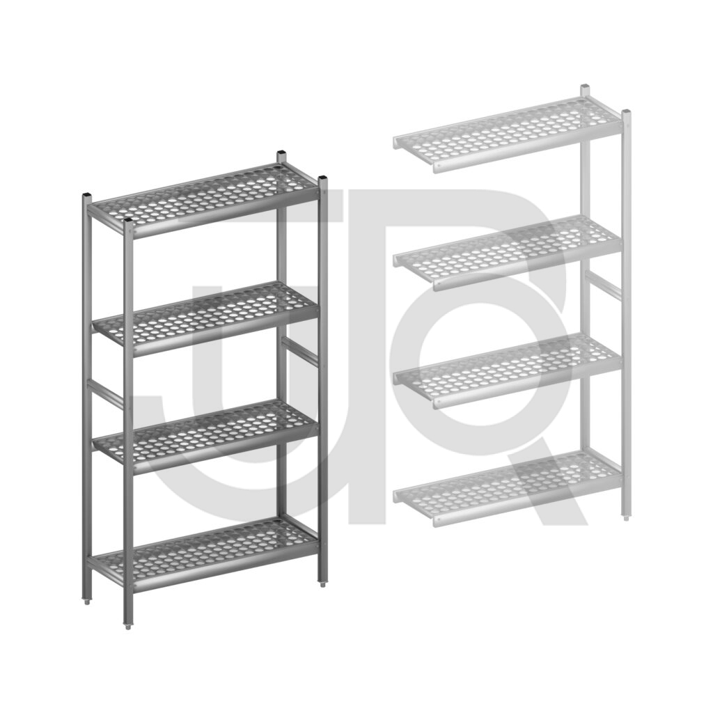 Hygiënische stelling H1800 x D360 | startset vak 900 mm-0