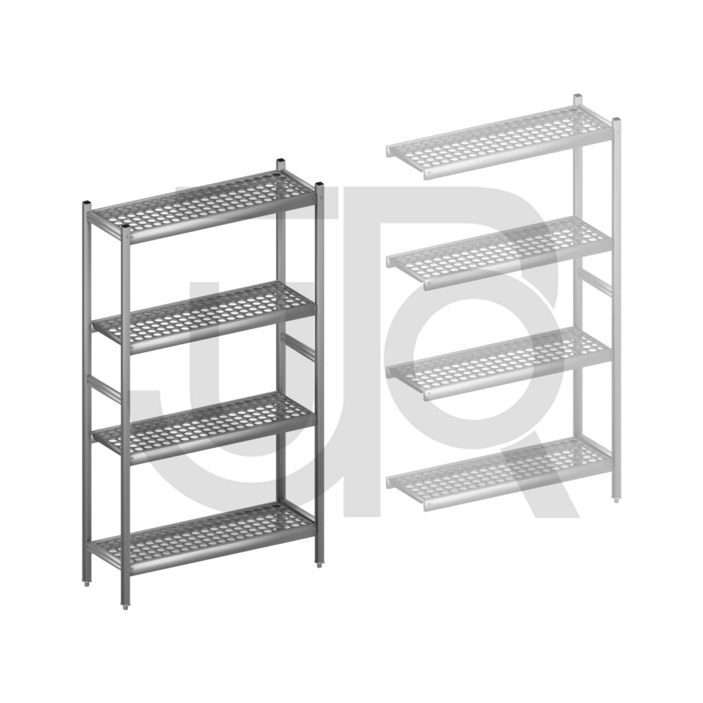 Hygiënische stelling H1800 x D360 | startset vak 960 mm-0