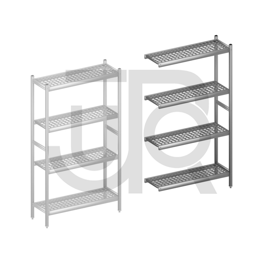 Hygiënische stelling H1800 x D360 | aanbouwset vak 960 mm-0