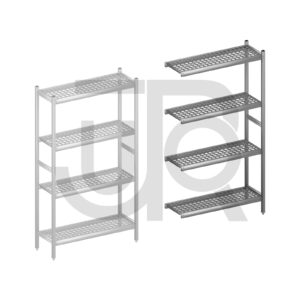 Hygiënische stelling H1800 x D360 | aanbouwset vak 960 mm-0