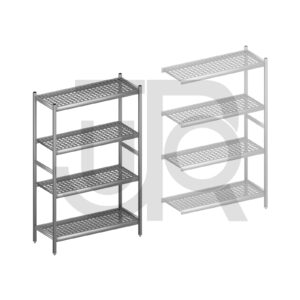 Hygiënische stelling H1800 x D460 | startset vak 1080 mm-0