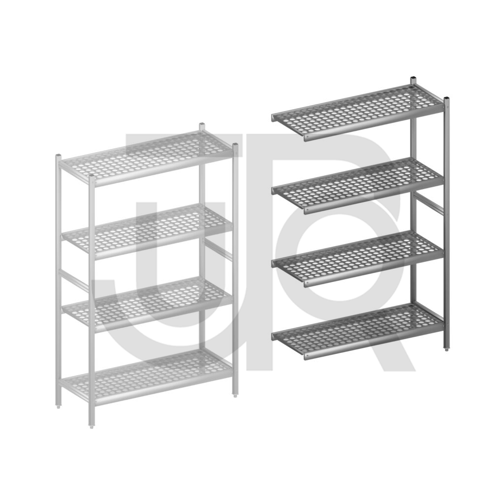 Hygiënische stelling H1800 x D460 | aanbouwset vak 1080 mm-0