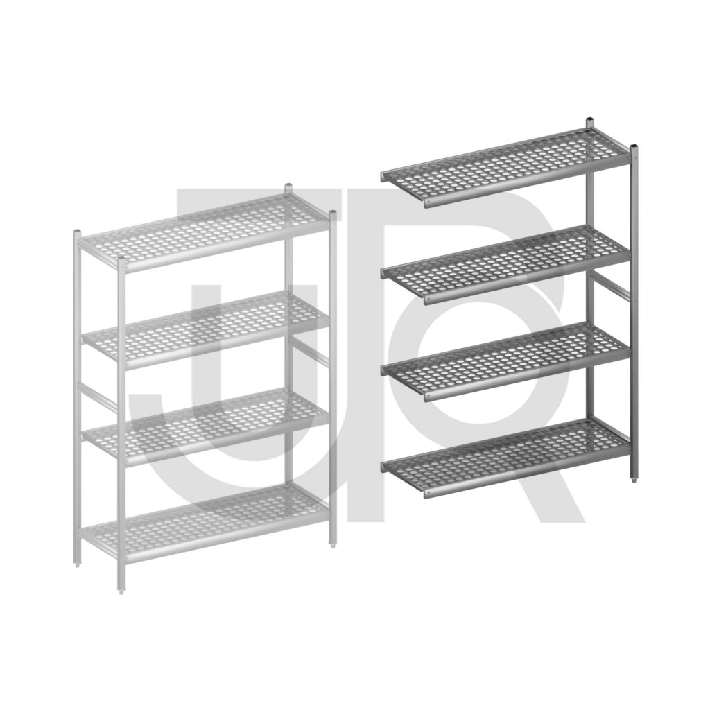 Hygiënische stelling H1800 x D460 | aanbouwset vak 1200 mm-0