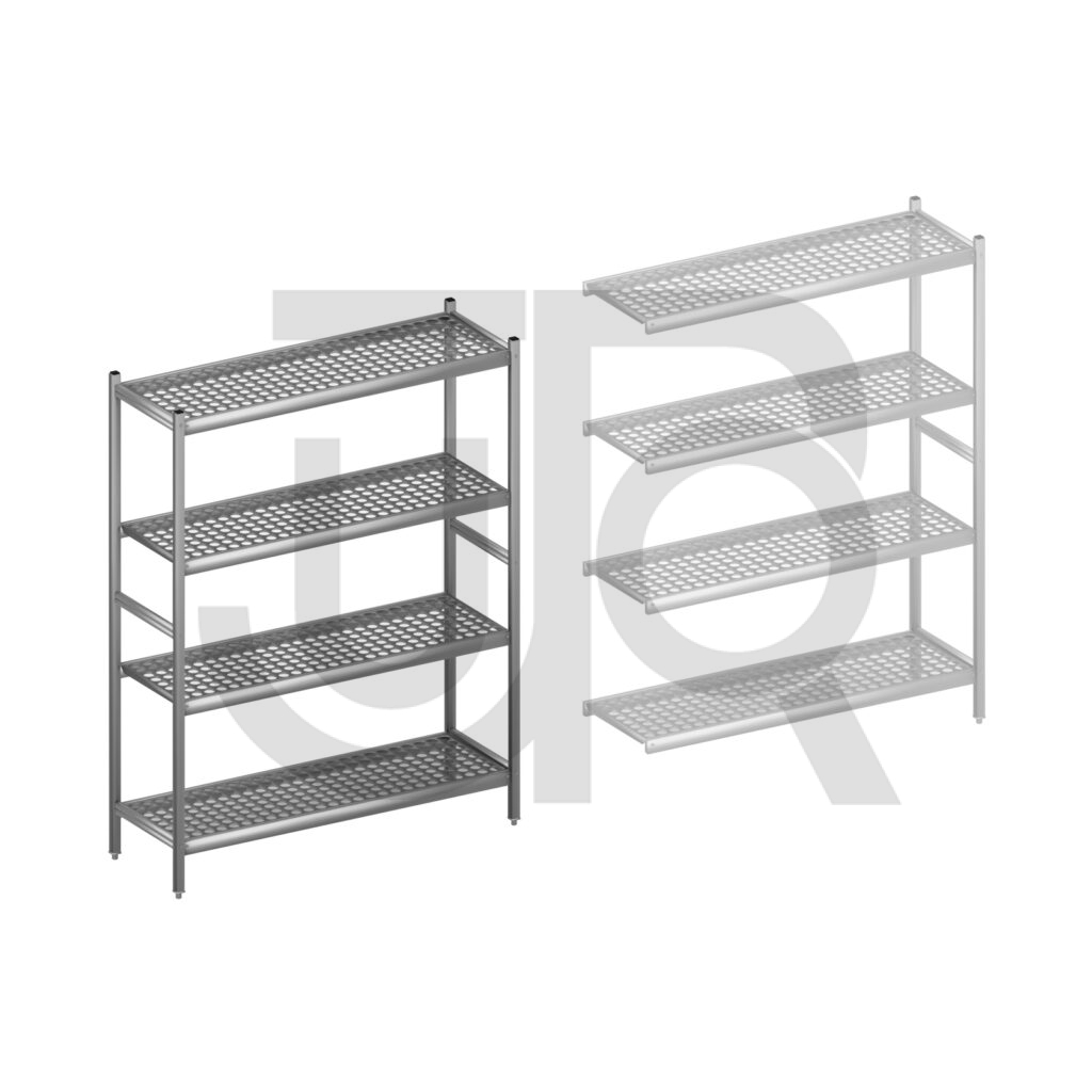 Hygiënische stelling H1800 x D460 | startset vak 1320 mm-0