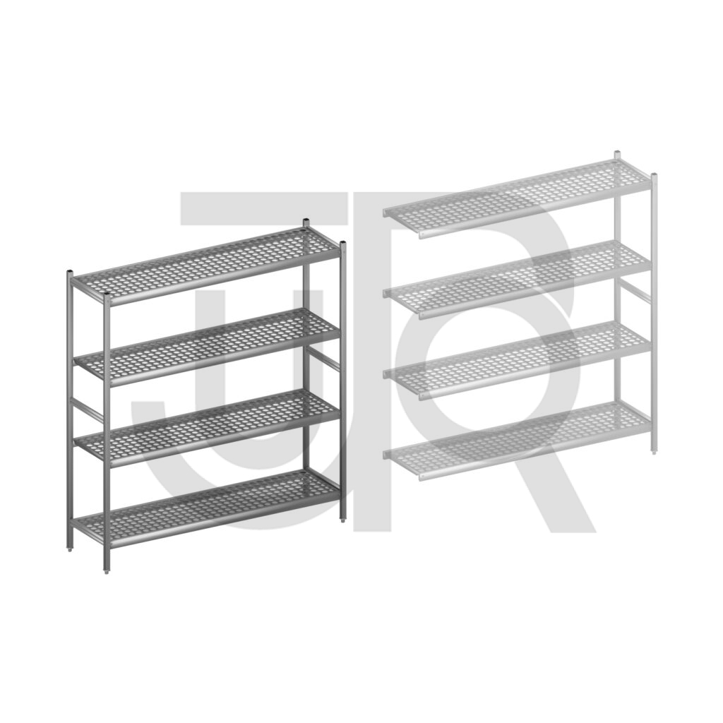 Hygiënische stelling H1800 x D460 | startset vak 1620 mm-0