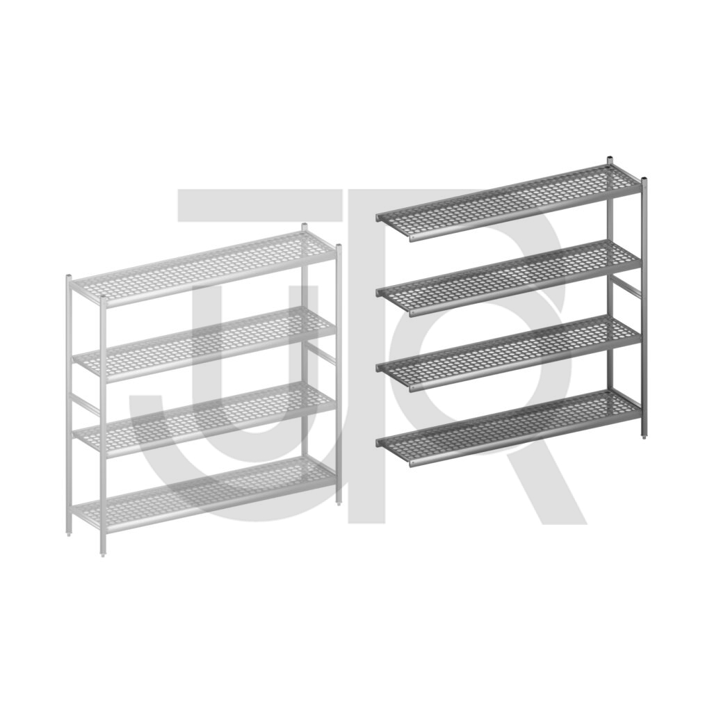 Hygiënische stelling H1800 x D460 | aanbouwset vak 1740 mm-0