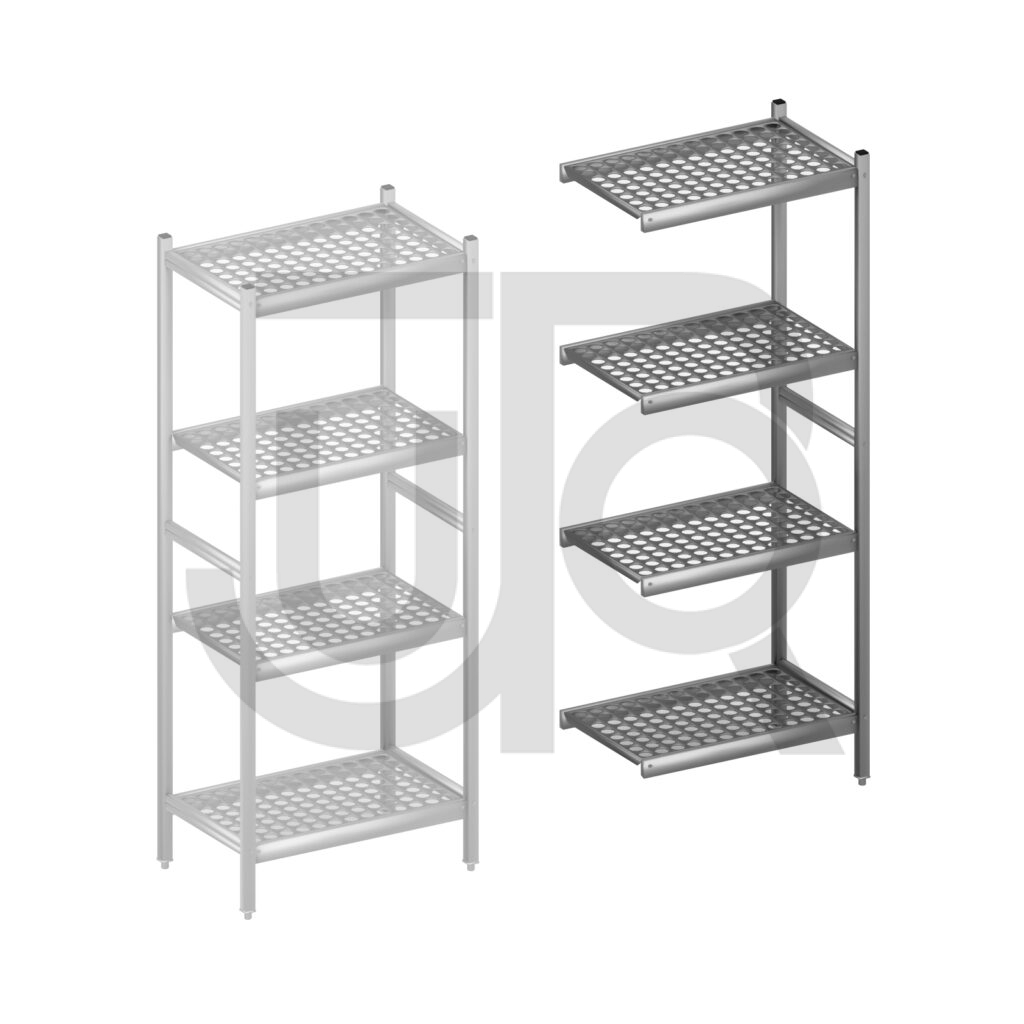 Hygiënische stelling H1800 x D460 | aanbouwset vak 660 mm-0