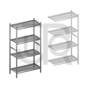 Hygiënische stelling H1800 x D460 | startset vak 900 mm-0