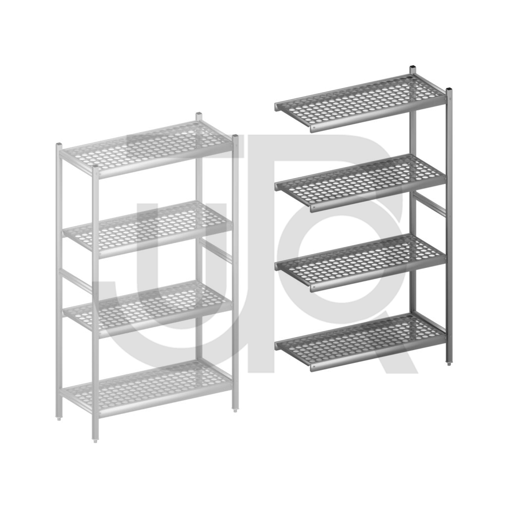 Hygiënische stelling H1800 x D460 | aanbouwset vak 960 mm-0