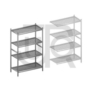 Hygiënische stelling H1800 x D560 | startset vak 1080 mm-0