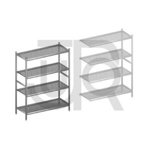 Hygiënische stelling H1800 x D560 | startset vak 1320 mm-0