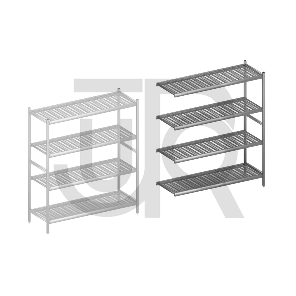 Hygiënische stelling H1800 x D560 | aanbouwset vak 1500 mm-0