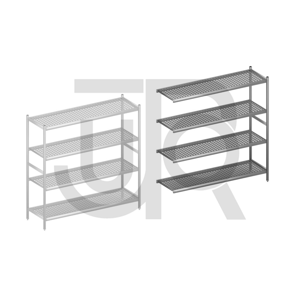 Hygiënische stelling H1800 x D560 | aanbouwset vak 1740 mm-0