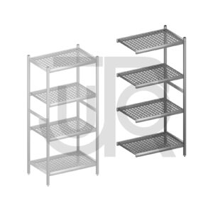 Hygiënische stelling H1800 x D560 | aanbouwset vak 780 mm-0