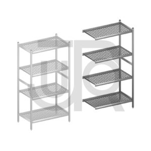 Hygiënische stelling H1800 x D560 | aanbouwset vak 900 mm-0