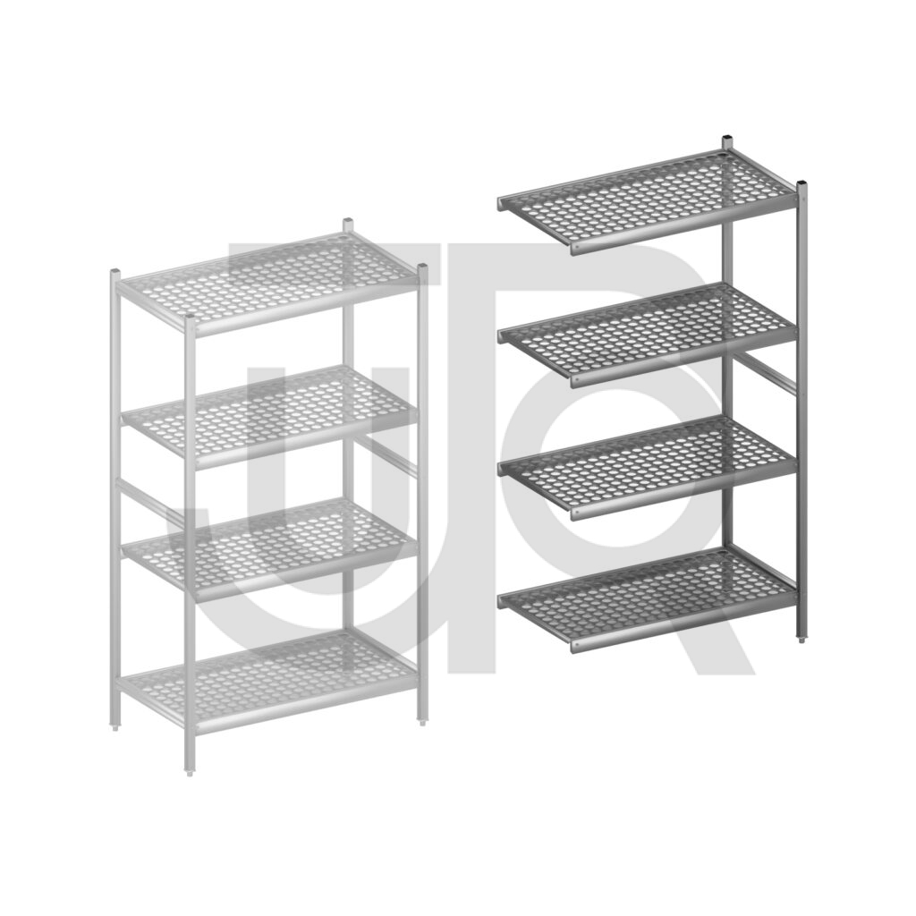 Hygiënische stelling H1800 x D560 | aanbouwset vak 960 mm-0