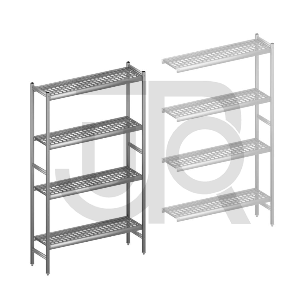 Hygiënische stelling H2135 x D360 | startset vak 1200 mm-0