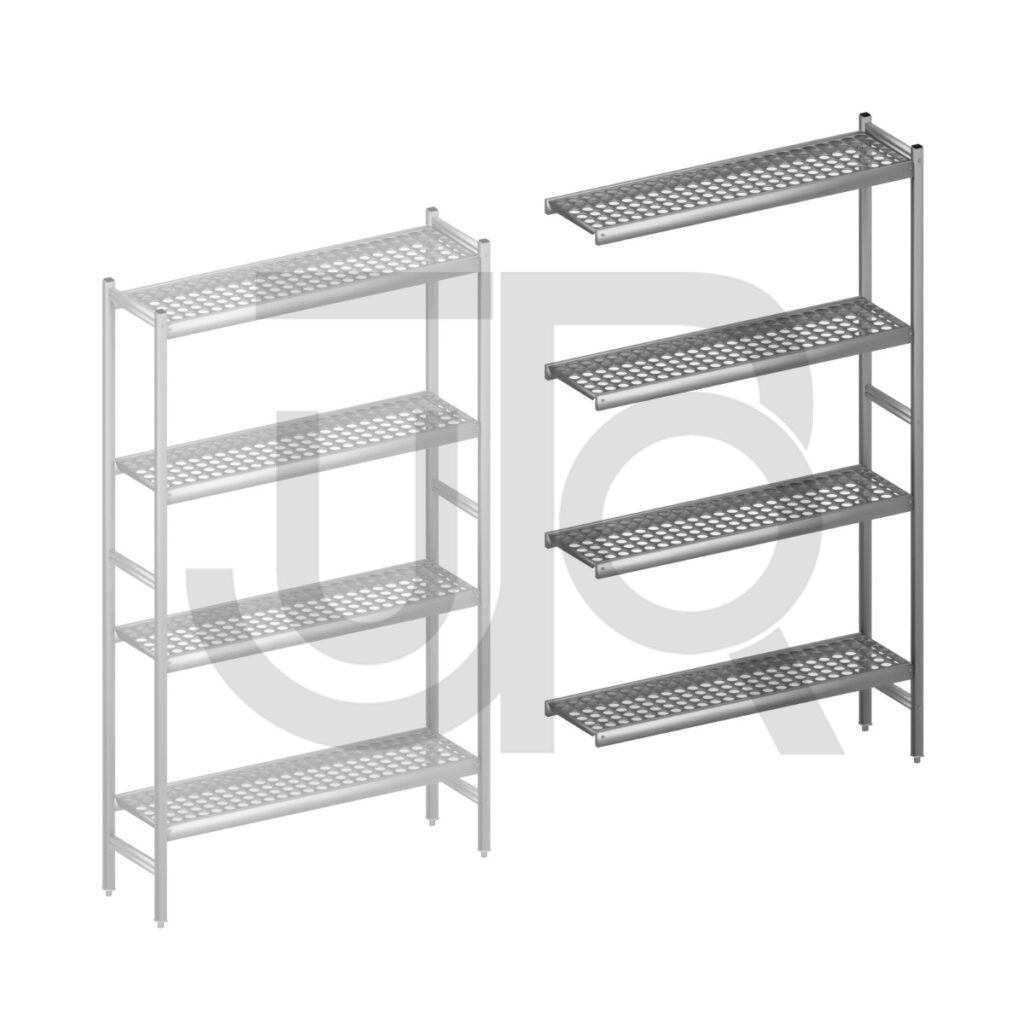 Hygiënische stelling H2135 x D360 | aanbouwset vak 1200 mm-0