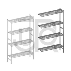 Hygiënische stelling H2135 x D360 | aanbouwset vak 1200 mm-0