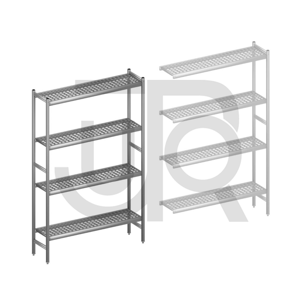 Hygiënische stelling H2135 x D360 | startset vak 1320 mm-0