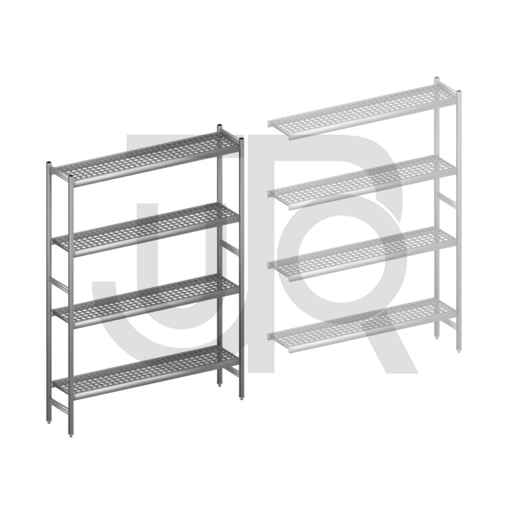 Hygiënische stelling H2135 x D360 | startset vak 1500 mm-0