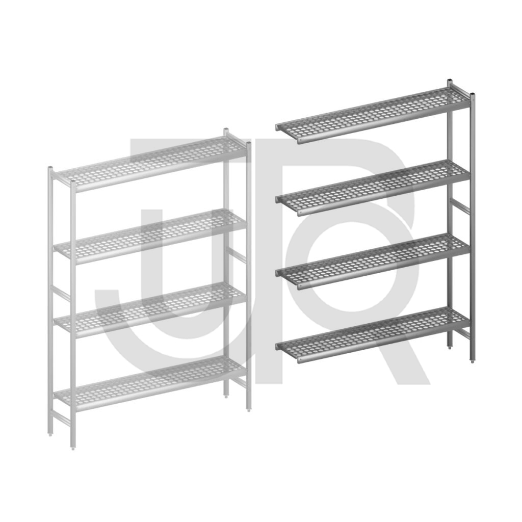 Hygiënische stelling H2135 x D360 | aanbouwset vak 1500 mm-0