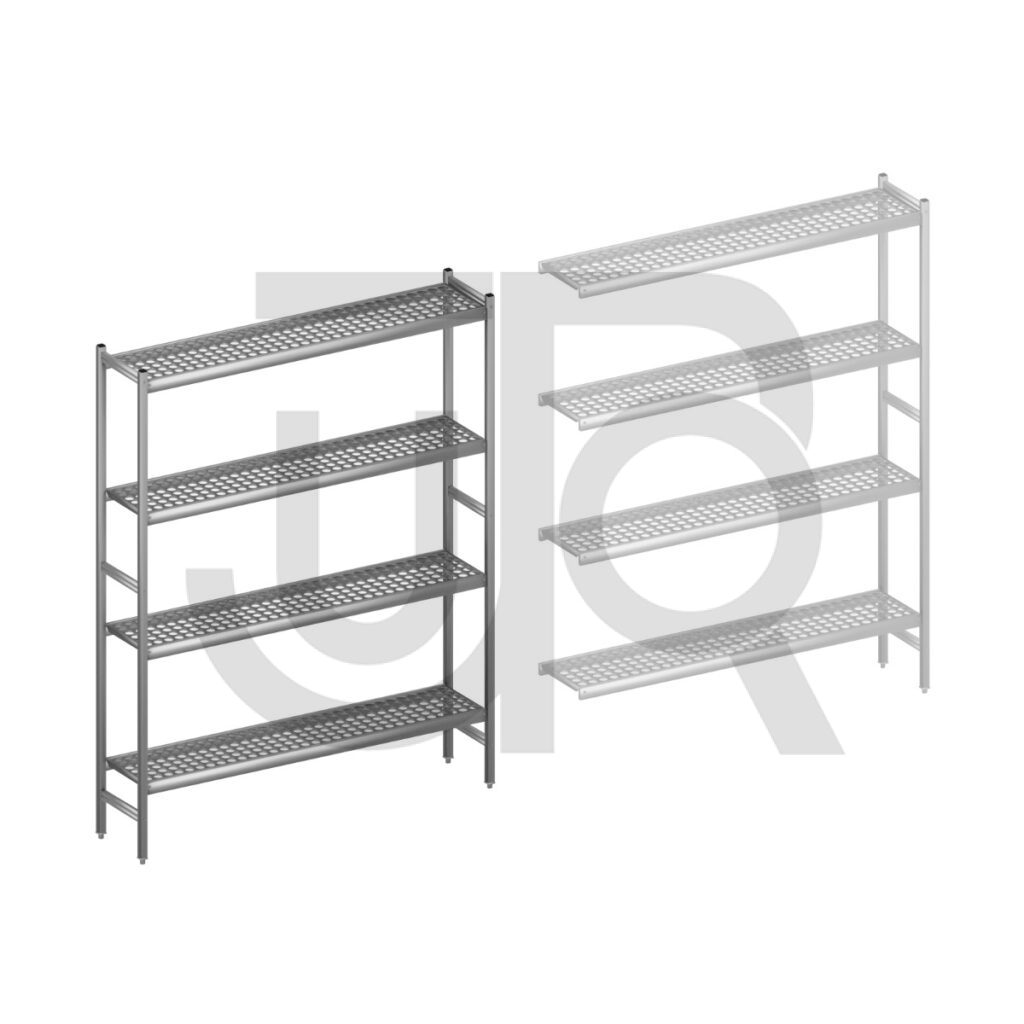 Hygiënische stelling H2135 x D360 | startset vak 1620 mm-0
