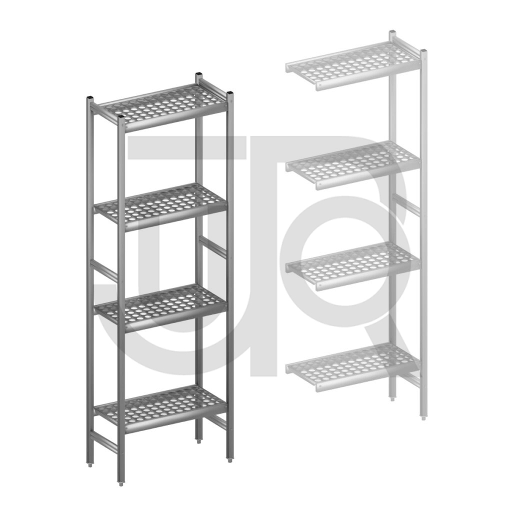 Hygiënische stelling H2135 x D360 | startset vak 660 mm-0
