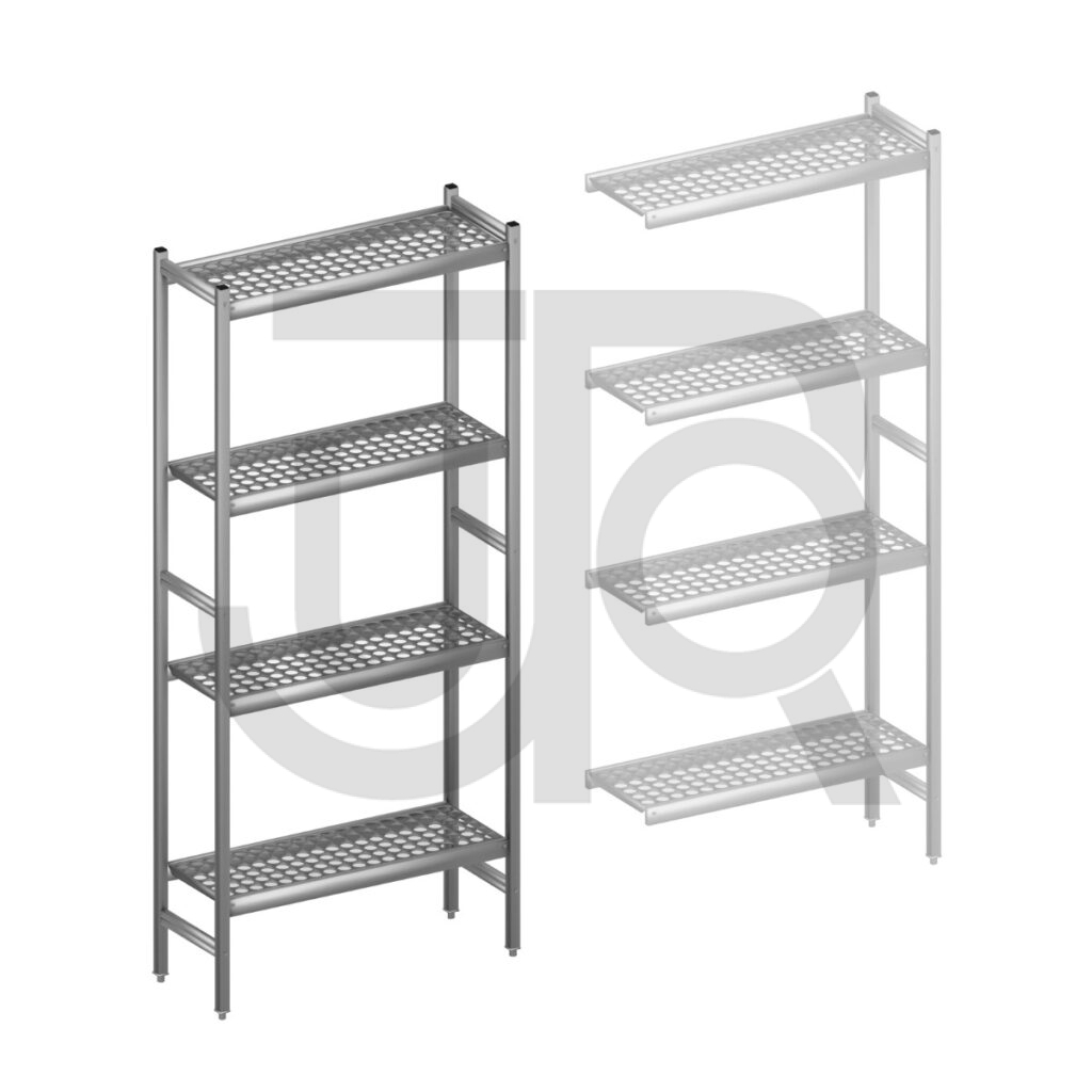 Hygiënische stelling H2135 x D360 | startset vak 900 mm-0