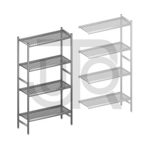 Hygiënische stelling H2135 x D460 | startset vak 1080 mm-0