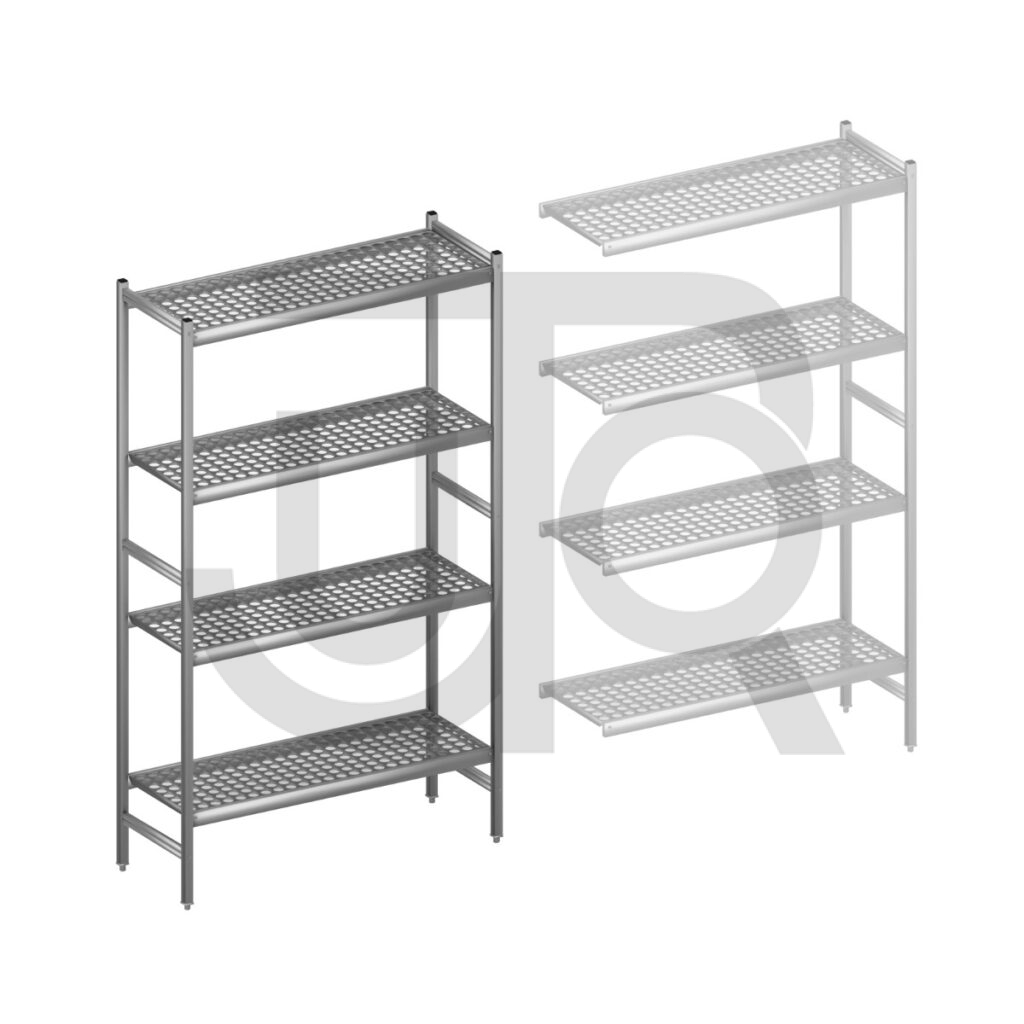 Hygiënische stelling H2135x D460 | startset vak 1200mm-0