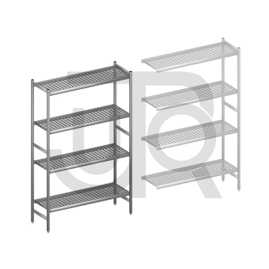 Hygiënische stelling H2135 x D460 | startset vak 1320 mm-0