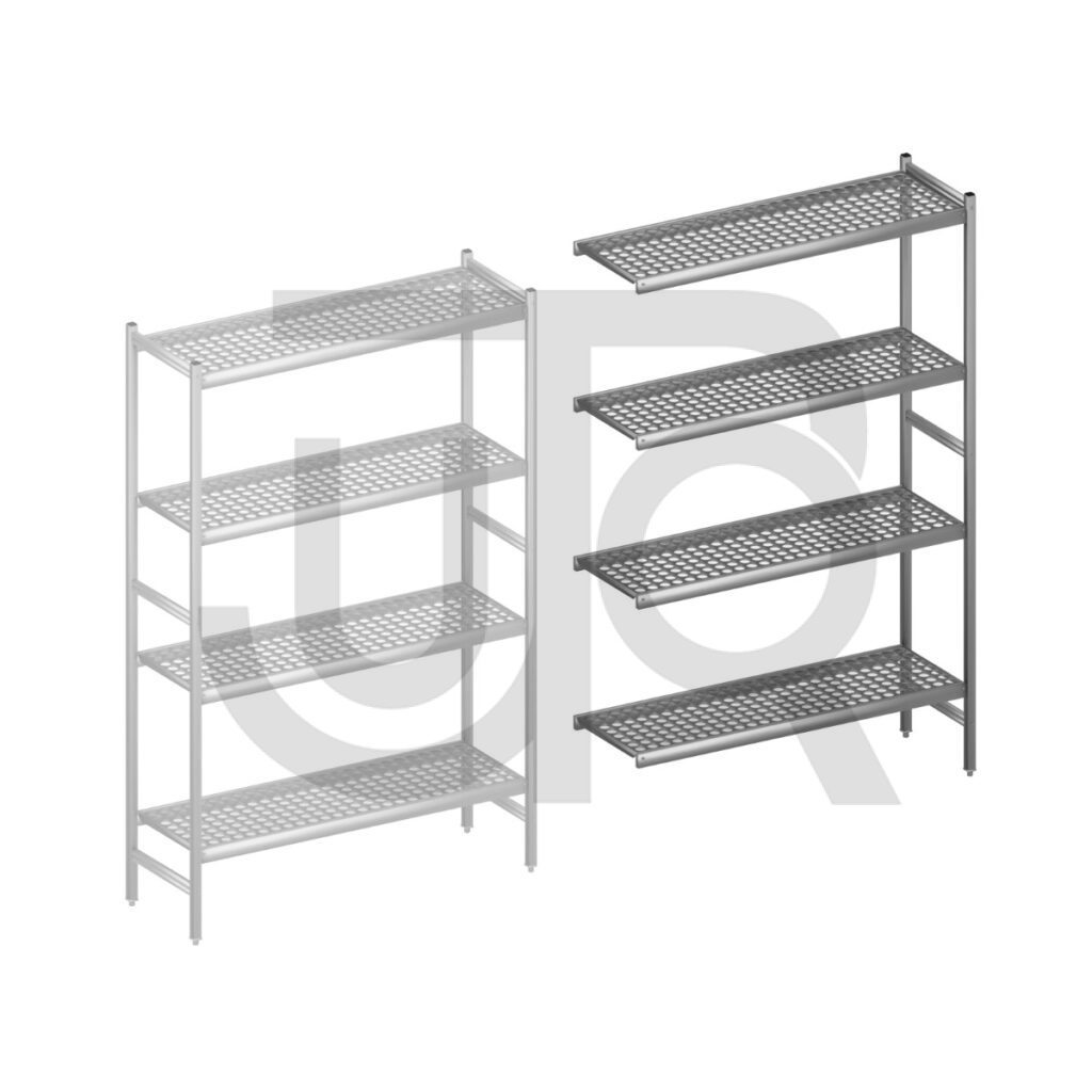 Hygiënische stelling H2135 x D460 | aanbouwset vak 1320 mm-0