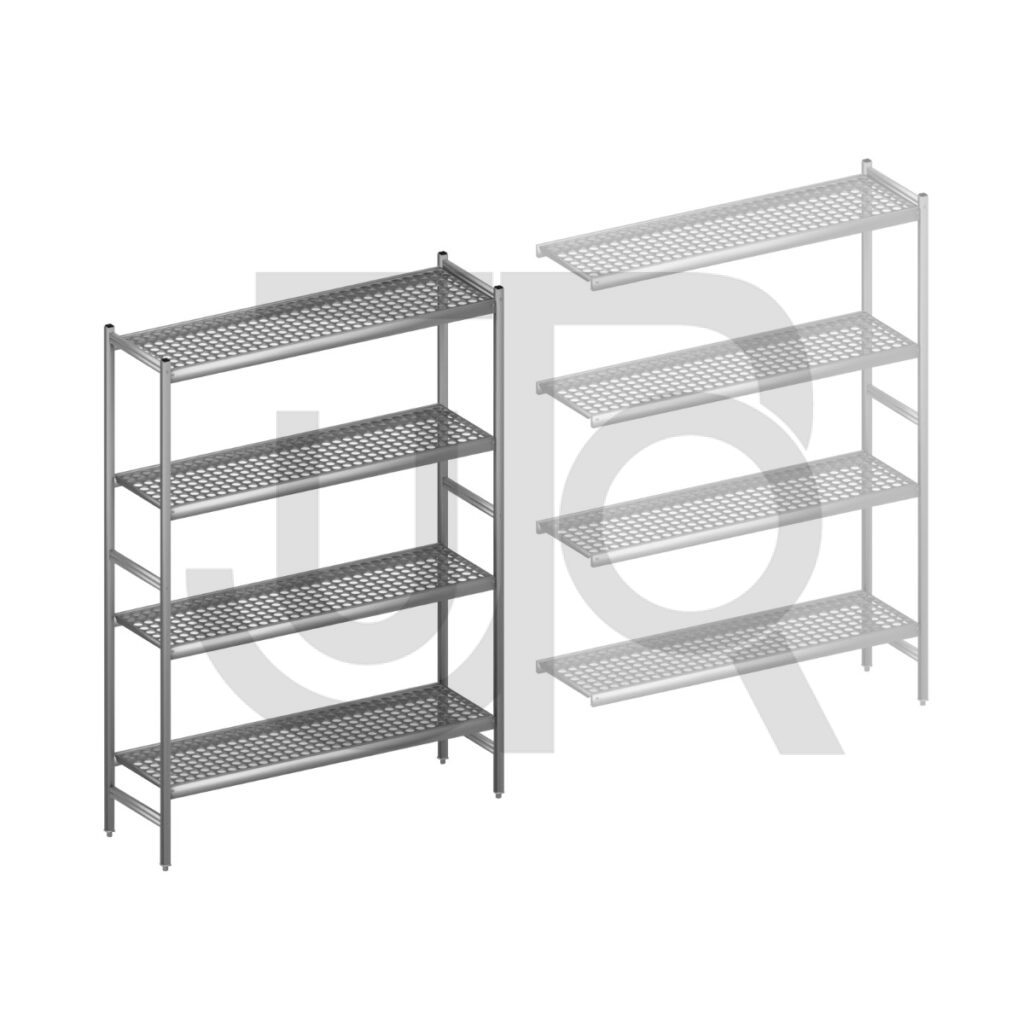 Hygiënische stelling H2135 x D460 | startset vak 1500 mm-0